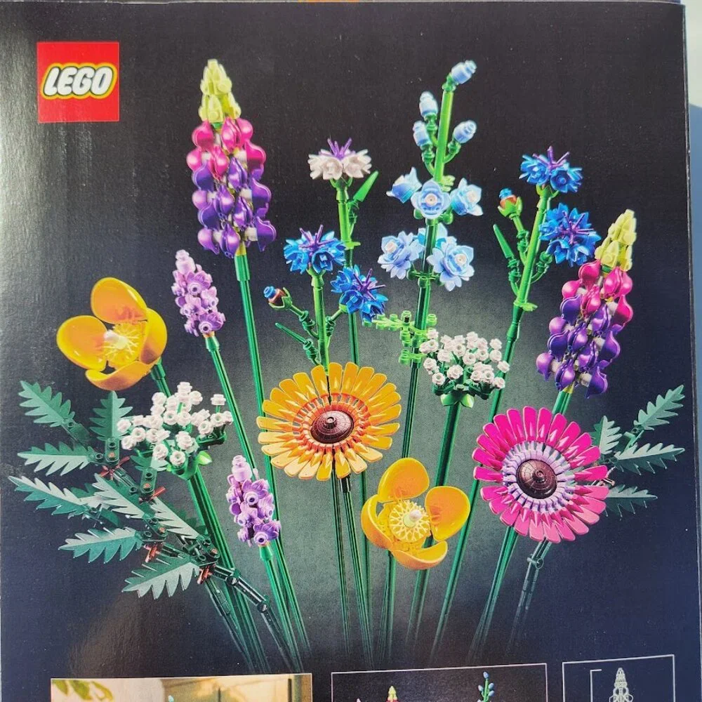 LEGO 10313 Botanicals Artificial Wildflower Bouquet Fake Flowers Building Set